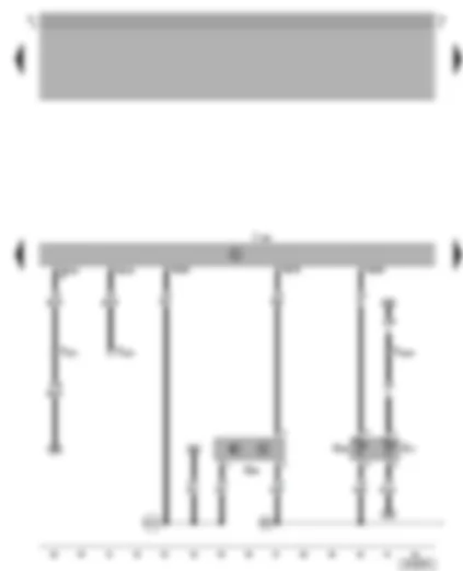 Wiring Diagram  VW GOLF 2000 - Motronic control unit - coolant temperature sender - hall sender