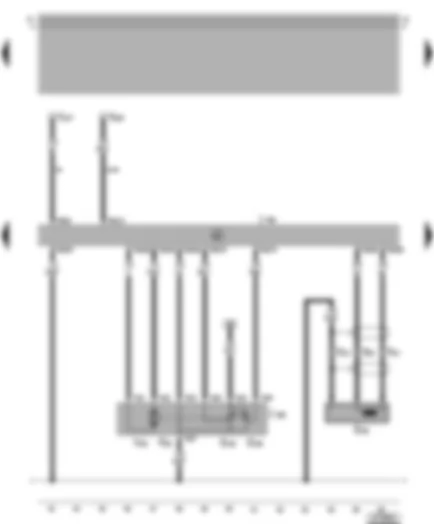 Wiring Diagram  VW GOLF 2000 - 4CV injection system control unit - throttle valve module - engine speed sender