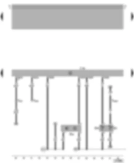 Wiring Diagram  VW GOLF 2000 - Motronic control unit - coolant temperature sender - Hall sender