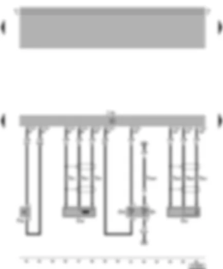 Wiring Diagram  VW GOLF 2000 - Simos control unit - engine speed sender - power assisted steering pressure switch - coolant temperature sender - knock sensor