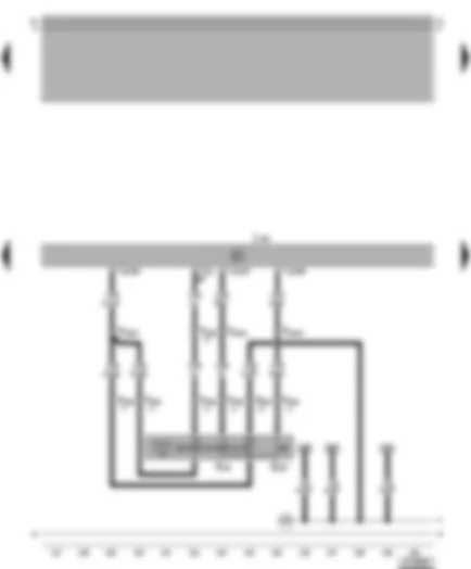 Wiring Diagram  VW GOLF 2000 - Simos control unit - cruise control system switch (GND)