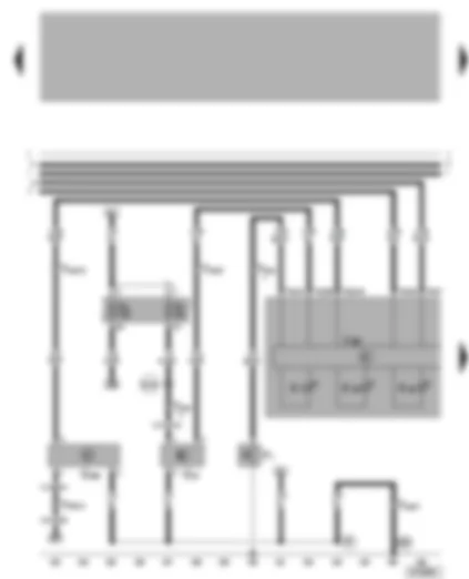 Wiring Diagram  VW GOLF 2001 - Dash panel insert - oil pressure warning - oil level/oil temperature sender - speedometer sender - coolant temperature/coolant shortage warning lamp