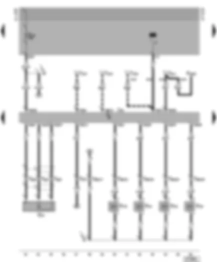 Wiring Diagram  VW GOLF 2001 - Simos control unit - knock sensors - injectors