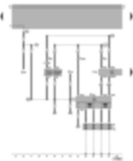 Wiring Diagram  VW GOLF 2000 - Simos control unit - ignition system