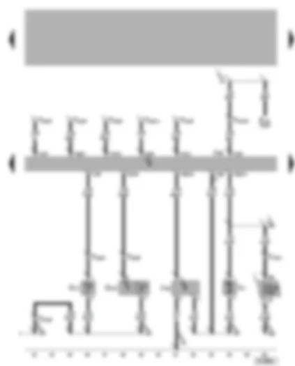 Wiring Diagram  VW GOLF 2000 - Climatronic control unit - ambient temperature sensor - fresh air blower - fresh air blower control unit - sunlight penetration photo-sensor