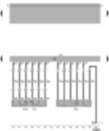 Wiring Diagram  VW GOLF 2000 - Simos control unit - accelerator position sender - lambda probe