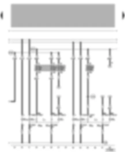 Wiring Diagram  VW GOLF 2000 - Left headlight - left side light - front left turn signal - right headlight - right side light - front right turn signal