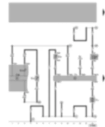 Wiring Diagram  VW GOLF 2000 - Intermittent wash/wipe relay - intermittent wiper control - headlight washer system pump - windscreen washer fluid level sender