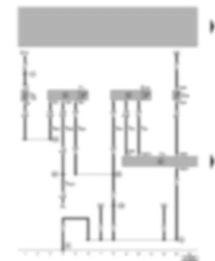 Wiring Diagram  VW GOLF 2000 - Automatic intermittent wash and wipe relay - automatic anti-dazzle interior mirror - rain sensor