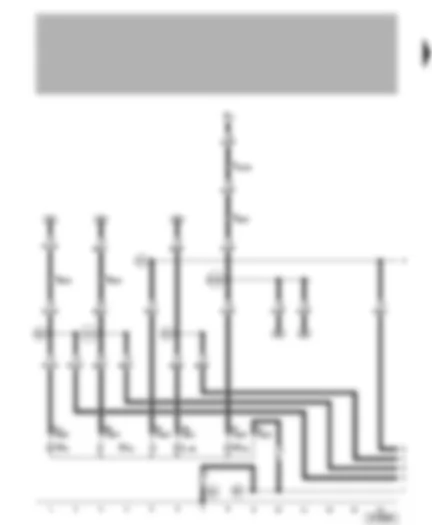 Wiring Diagram  VW GOLF 2006 - Rear left turn signal - left reversing light - left tail light - left brake light - rear fog light