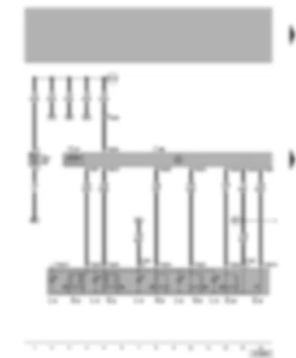 Wiring Diagram  VW GOLF 2001 - Driver door control unit - window regulator for driver door - interior locking switch - window regulator switch - rear window regulator isolation switch