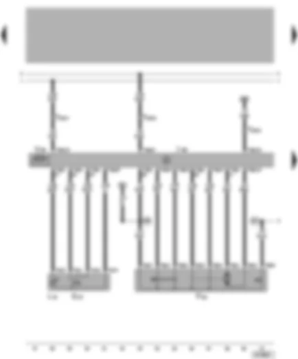 Wiring Diagram  VW GOLF 2001 - Front passenger door control unit - window regulator for front passenger door - front passenger side central locking lock unit