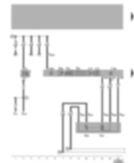 Wiring Diagram  VW GOLF 1999 - Climatronic control unit - temperature flap control motor