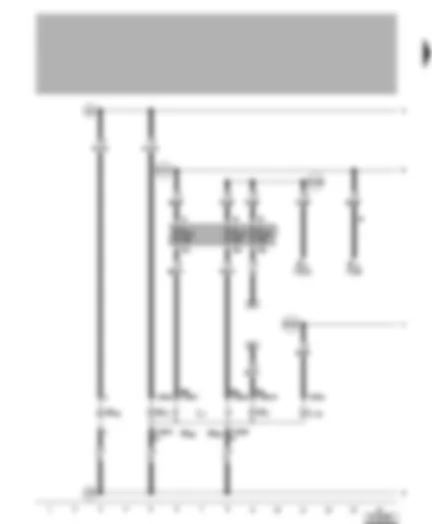 Wiring Diagram  VW GOLF 1999 - Left fog light - left headlight - left side light - front left turn signal