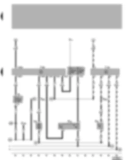 Wiring Diagram  VW GOLF 1998 - Radiator fan control unit - radiator fan thermo switch - continued coolant circulantion control unit - radiator fan run-on thermo switch - continued coolant circulantion pump