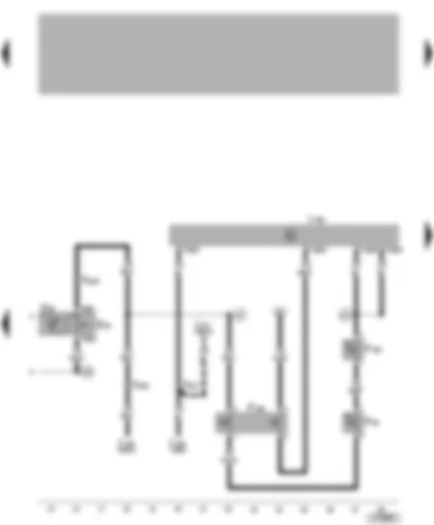 Wiring Diagram  VW GOLF 1998 - Radiator fan control unit - air conditioning system switch - air conditioning system pressure switch - air conditioning system shut-off thermo switch - ambient temperature switch