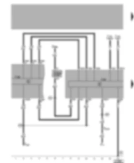 Wiring Diagram  VW GOLF 1999 - Control unit with display unit for navigation - dash panel insert