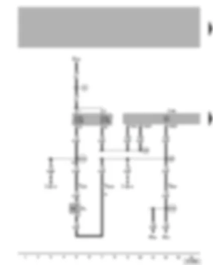 Wiring Diagram  VW GOLF 2006 - Parking aid control unit - reversing light switch
