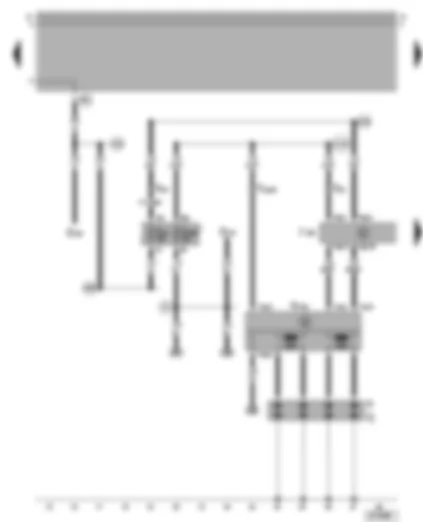 Wiring Diagram  VW GOLF 2001 - Motronic control unit - ignition system