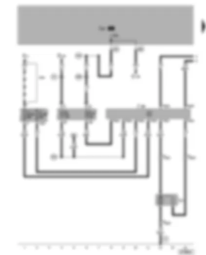 Wiring Diagram  VW GOLF 2006 - Radiator fan control unit - radiator fan