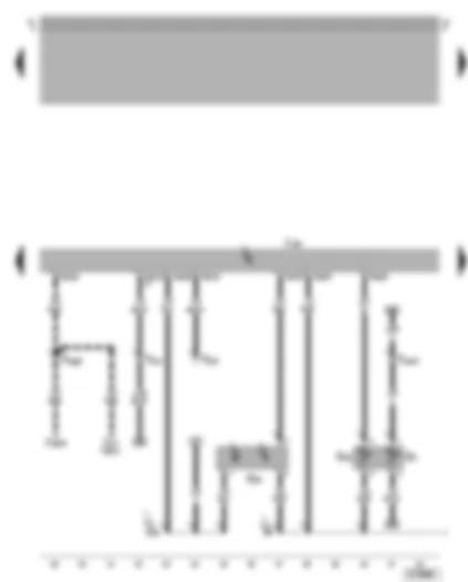 Wiring Diagram  VW GOLF 2001 - Motronic control unit - coolant temperature sender - hall sender