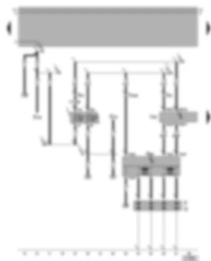 Wiring Diagram  VW GOLF 2000 - Motronic control unit - ignition system