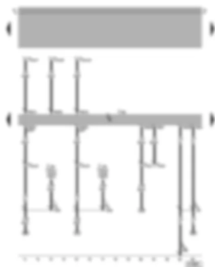 Wiring Diagram  VW GOLF 2000 - Motronic control unit