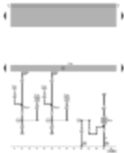 Wiring Diagram  VW GOLF 2000 - Simos control unit - heater element (crankcase breather)