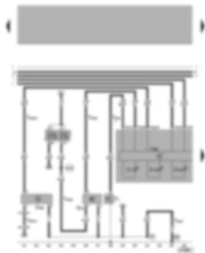 Wiring Diagram  VW GOLF 2000 - Dash panel insert - oil pressure warning - oil level/oil temperature sender - speedometer sender - coolant temperature/coolant shortage warning lamp