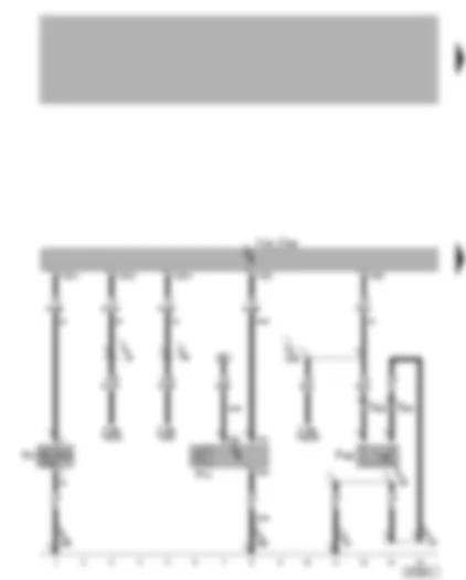 Wiring Diagram  VW GOLF 2006 - Central locking and anti-theft alarm system control unit - convenience system central control unit - anti-theft alarm system horn - bonnet contact switch