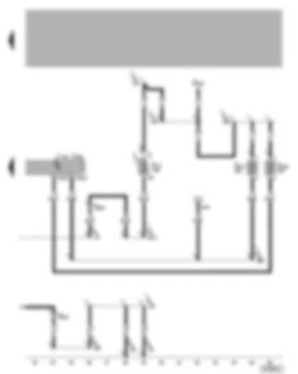 Wiring Diagram  VW GOLF 2005 - Central locking and anti-theft alarm system control unit - convenience system central control unit