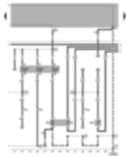 Wiring Diagram  VW GOLF 2000 - Fuel pump - fuel gauge sender - coolant shortage indicator sender
