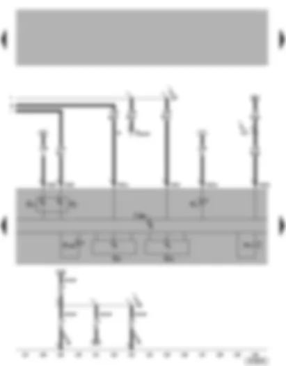 Wiring Diagram  VW GOLF 2003 - Dash panel insert - coolant temperature gauge and fuel gauge - fuel gauge - rev. counter - speedometer - alternator warning lamp