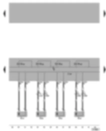 Wiring Diagram  VW GOLF 2001 - ABS/ABS with EDL/TCS control unit - speed sensors