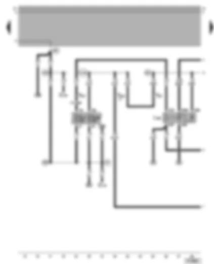 Wiring Diagram  VW GOLF 2000 - Current supply relay for Simos control unit