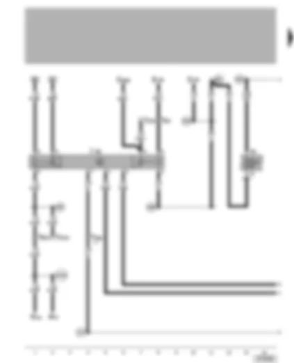 Wiring Diagram  VW GOLF 2006 - Starter inhibitor and reversing light relay