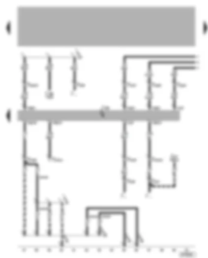 Wiring Diagram  VW GOLF 2000 - Climatronic control unit