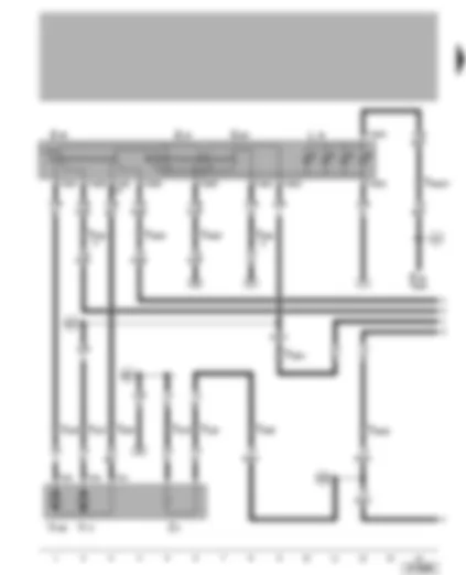 Wiring Diagram  VW GOLF 2006 - Mirror adjustment switch - electrically adjustable exterior mirror for driver