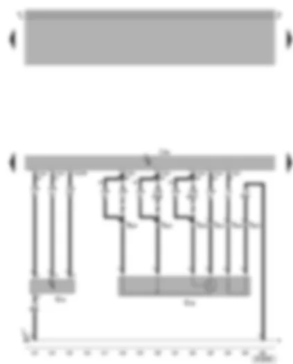 Wiring Diagram  VW GOLF 2001 - Simos control unit - air mass meter - lambda probe