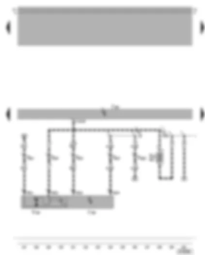 Wiring Diagram  VW GOLF 2003 - Motronic control unit - brake servo control unit - vacuum pump for brakes