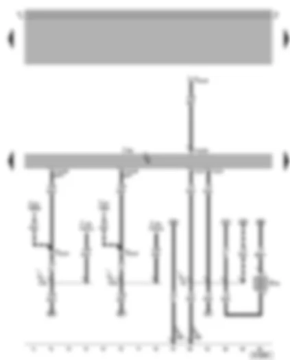 Wiring Diagram  VW GOLF 2001 - Simos control unit - heater element for crankcase breather