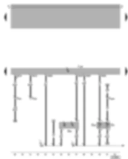 Wiring Diagram  VW GOLF 2002 - Motronic control unit - coolant temperature sender - Hall sender