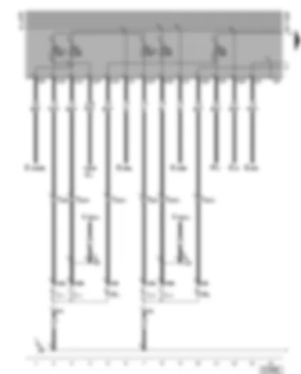 Wiring Diagram  VW GOLF 1997 - Headlights - side lights