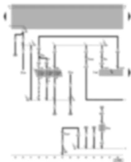 Wiring Diagram  VW GOLF 2003 - 4LV control unit (injection system) - heater element (crankcase breather)