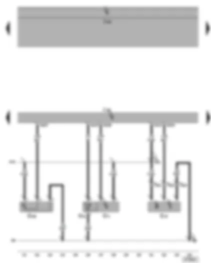 Wiring Diagram  VW GOLF 2005 - Motronic control unit - Hall sender - intake air temperature sender - intake manifold pressure sender - intake manifold flap potentiometer