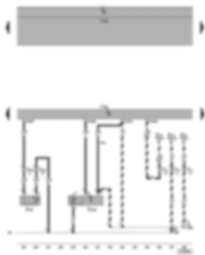 Wiring Diagram  VW GOLF 2004 - Motronic control unit - radiator outlet coolant temperature sender - brake servo pressure sensor