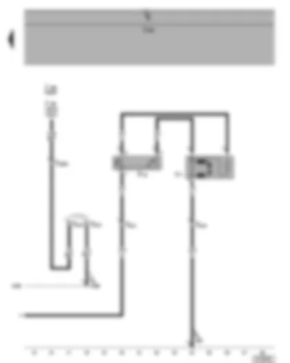 Wiring Diagram  VW GOLF 2004 - Radiator fan - radiator fan thermal switch