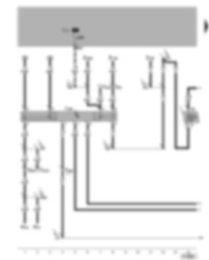 Wiring Diagram  VW GOLF 2006 - Starter inhibitor and reversing light relay