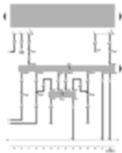 Wiring Diagram  VW GOLF 2003 - Automatic gearbox control unit - multifunction switch