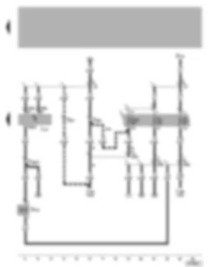 Wiring Diagram  VW GOLF 2005 - Automatic gearbox control unit - selector lever lock solenoid